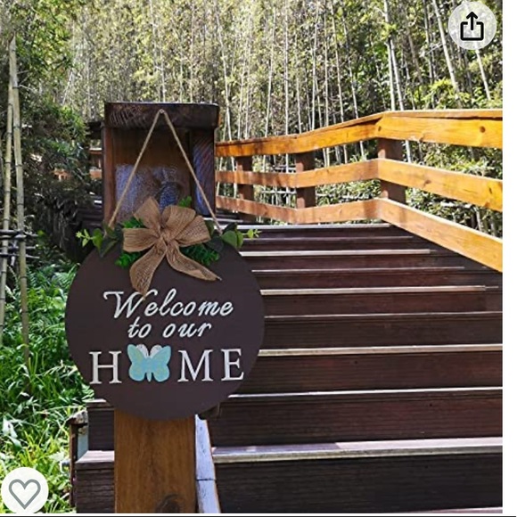 Wooden Welcome Sign for Front Door, Interchangeable Home Signs Outdoor - Picture 3 of 9